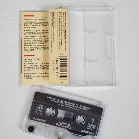 Kenny G - Silhouette Cassette Tape 1988 - Picture 2 of 2